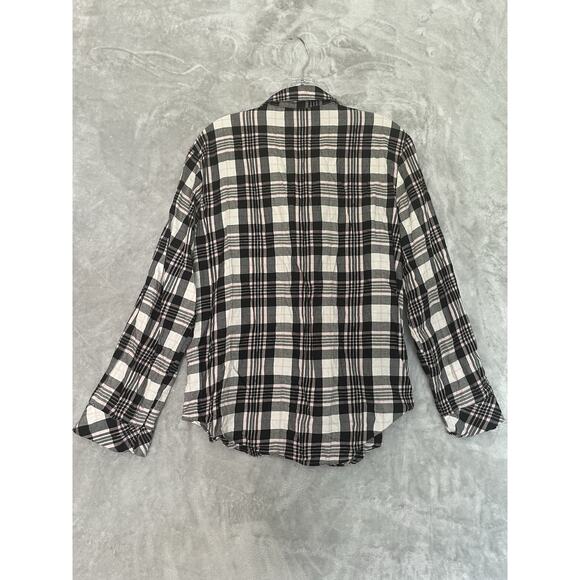 Victorias Secret Plaid 2 Piece Lightweight Pajama Set Black Pink Womens Small PJ - Picture 2 of 13